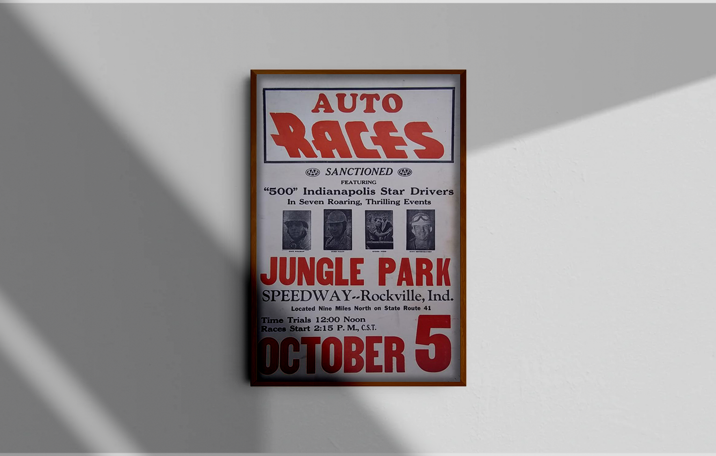 Jungle Park Speedway Poster