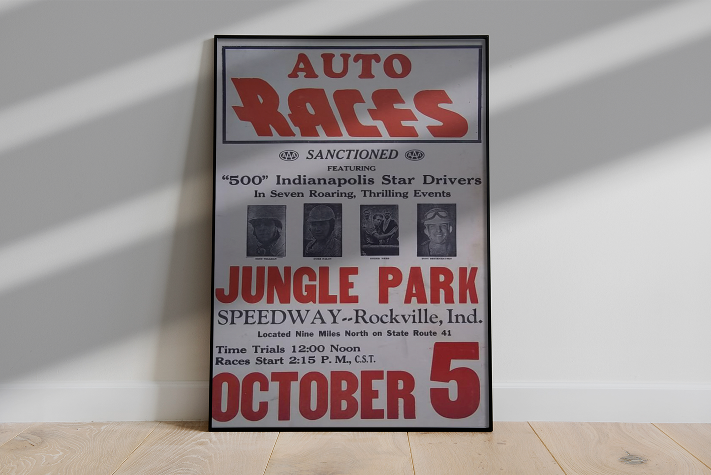 Jungle Park Speedway Poster