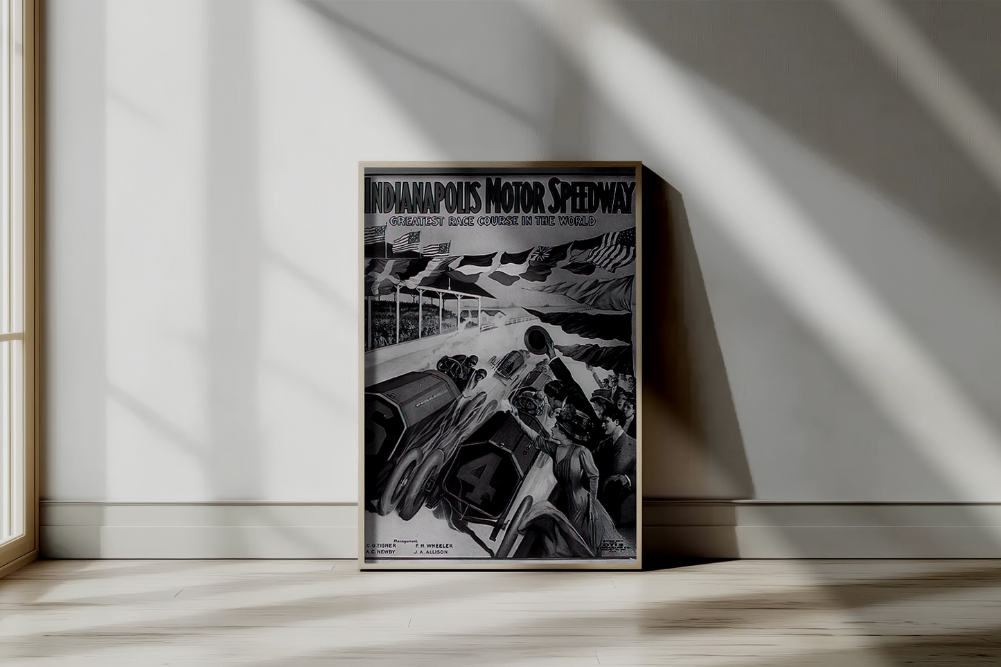 Vintage Indy 500 Flyer Art