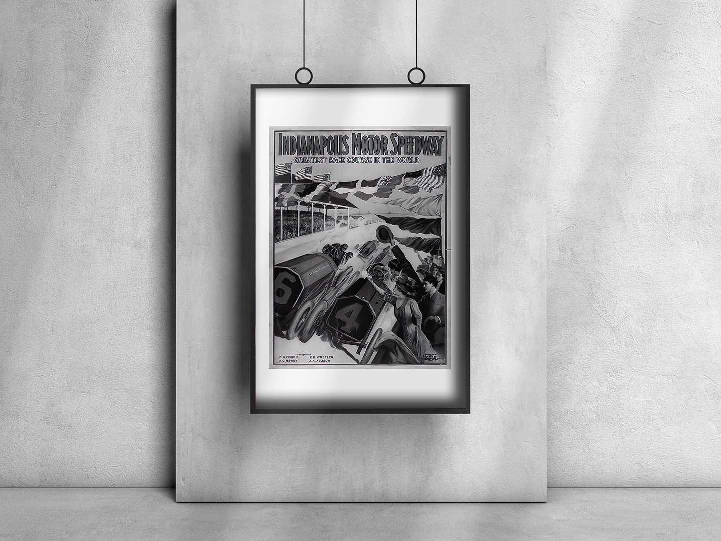 Vintage Indy 500 Flyer Art