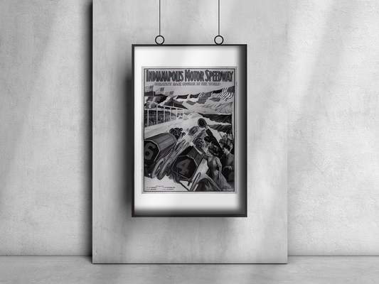 Vintage Indy 500 Flyer Art